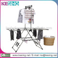 Home & Garden Folding Stainless Steel Drying Rack Clothes With Clip